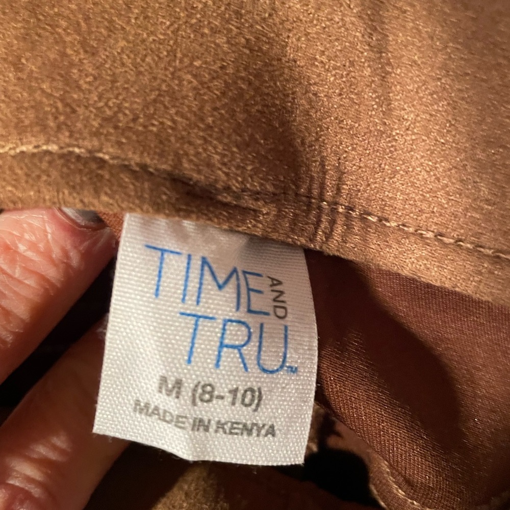 Time and TRU Faux Suede Pants